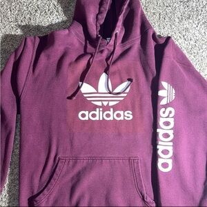 Adidas Men's Purple Hoodie